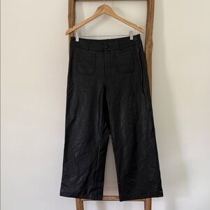 PAIGE Wide Leg Trouser Faux Leather Pants